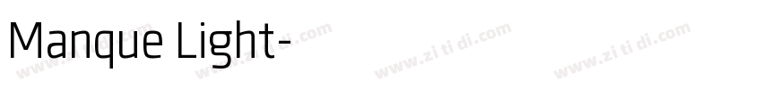 Manque Light字体转换